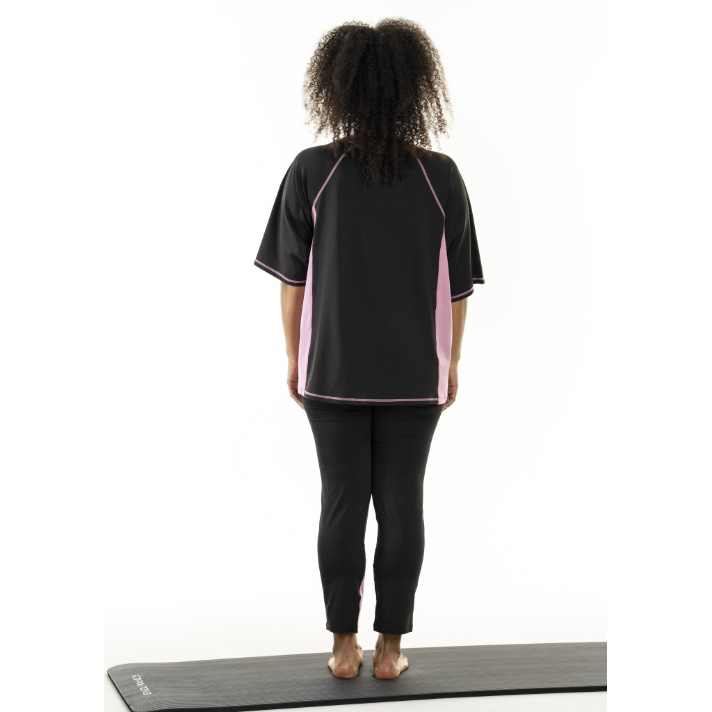 Studio SFitness T-shirt T-Shirt Black with dusty rosa