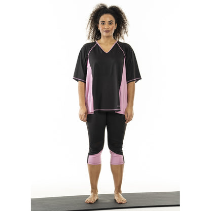 Studio SFitness T-shirt T-Shirt Black with dusty rosa
