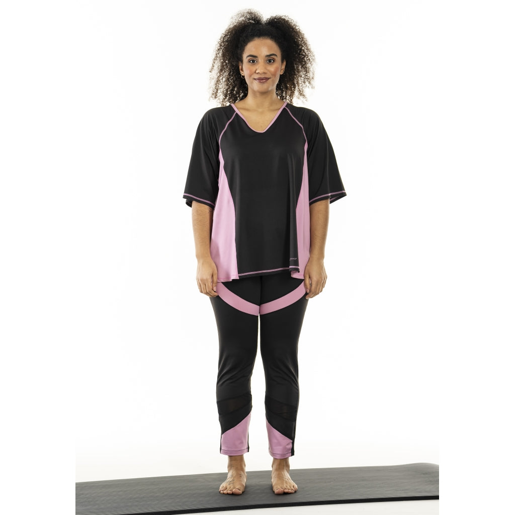 Studio SFitness T-shirt T-Shirt Black with dusty rosa