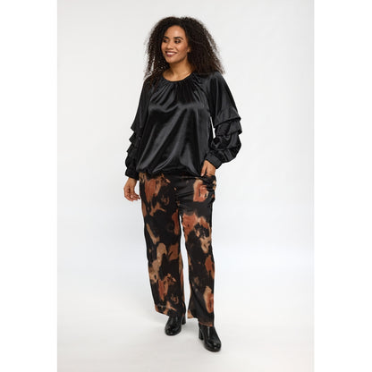 Studio SFylla Trousers Trousers Black with brown shades