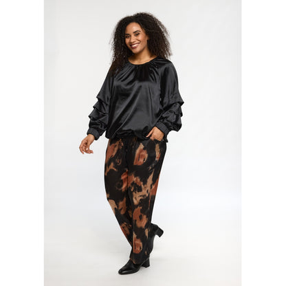 Studio SFylla Trousers Trousers Black with brown shades