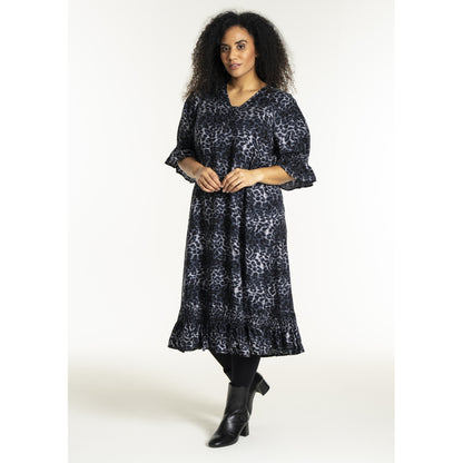 Studio SGena Dress Dress Navy animal print