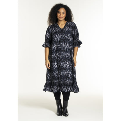 Studio SGena Dress Dress Navy animal print