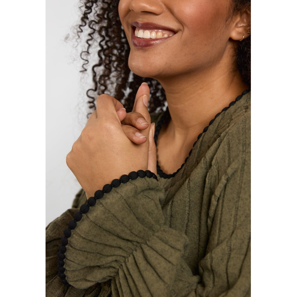 Studio SGerda Dress Dress Green with black deco