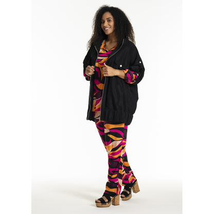 Studio SGry Trousers Trousers Black pink and orange stripes