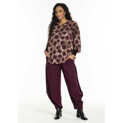 Studio SGulla schiffon blouse Blouse Bordeaux dots