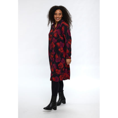 Studio SGunda Dress Dress Black with Red Flower