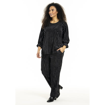 Studio SHerla Trousers Trousers black with Silver