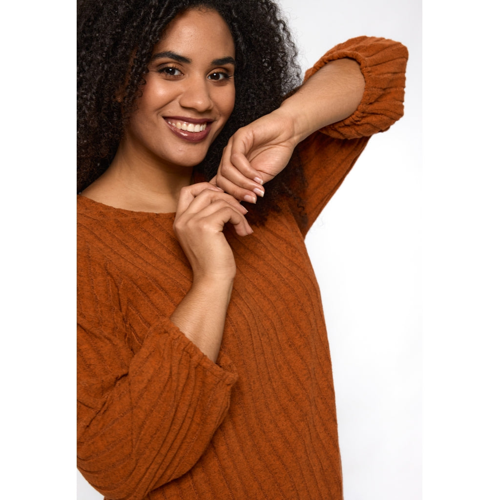 Studio SIlana Knitted Blouse Blouse Copper