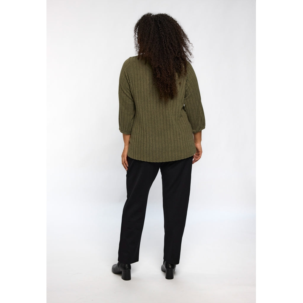 Studio SIlana Knitted Blouse Blouse Green