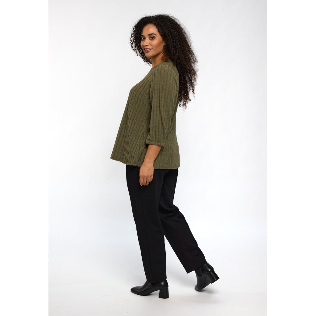 Studio SIlana Knitted Blouse Blouse Green