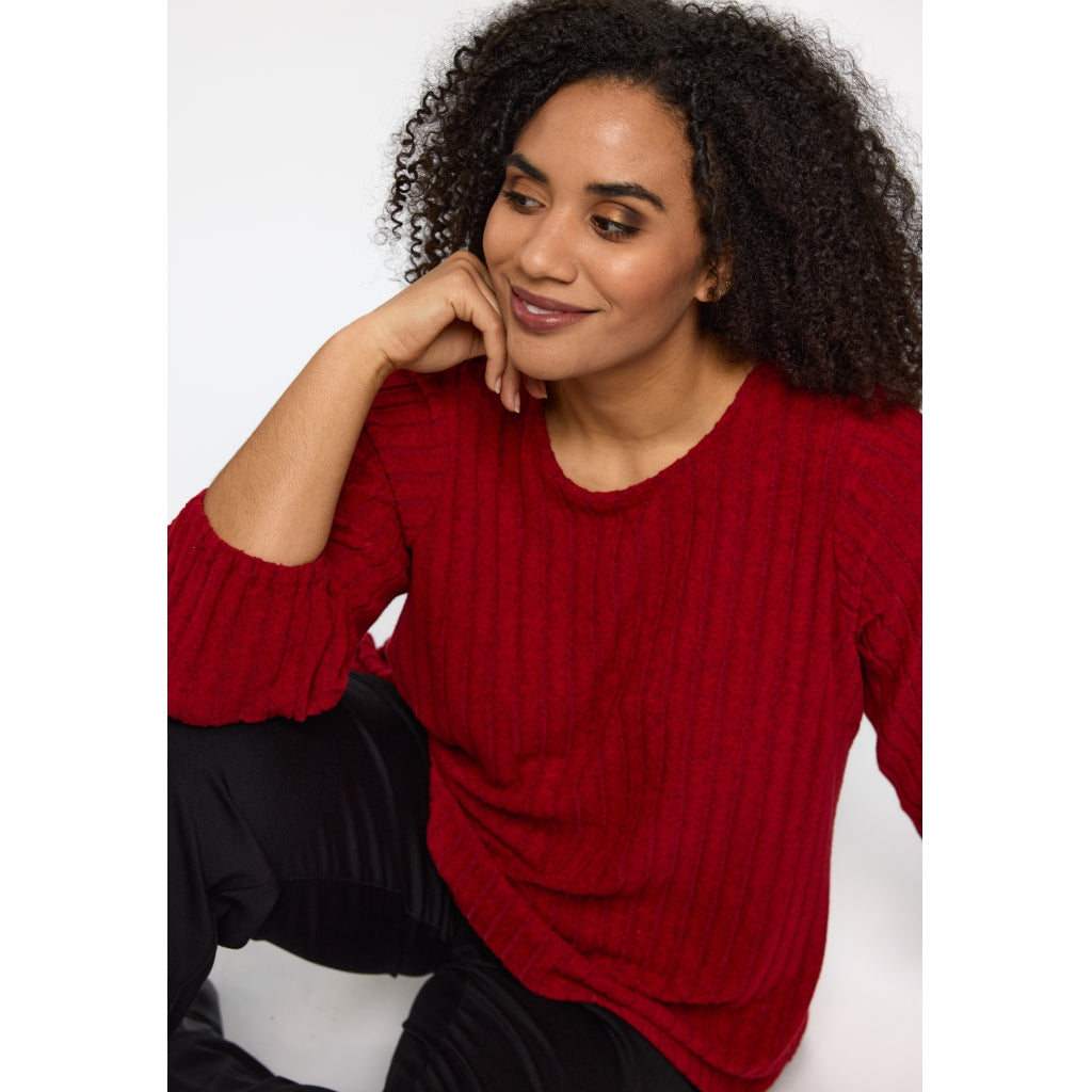 Studio SIlana Knitted Blouse Blouse Red