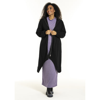 Studio SIlona long sweatshirt with zipper Cardigan Black