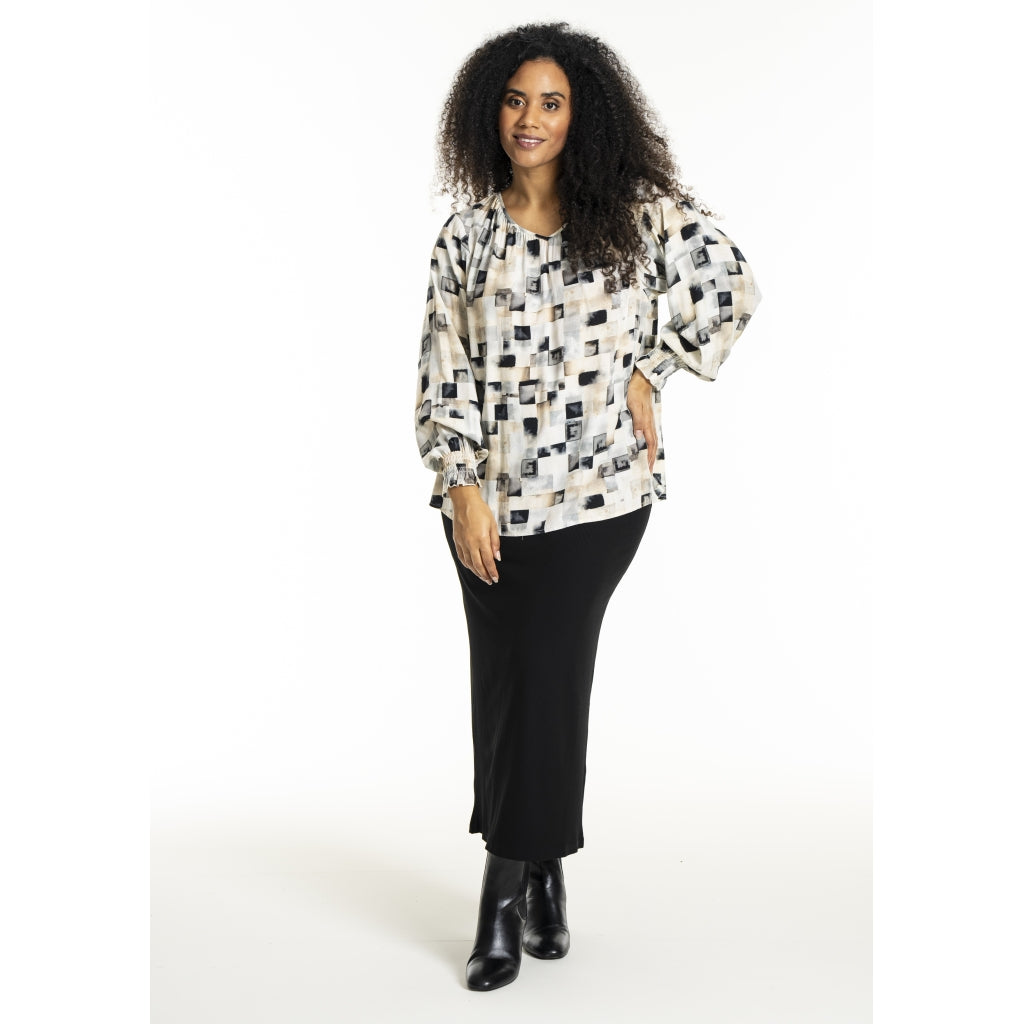 Studio SIngred Blouse Blouse Sand melange mix boxes