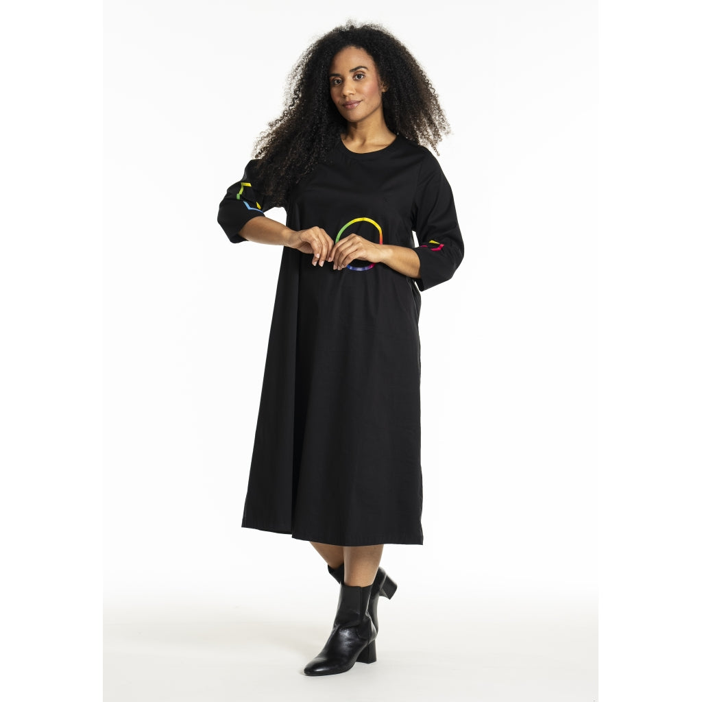 Studio SJasmina Dress Dress Black + rainbow print