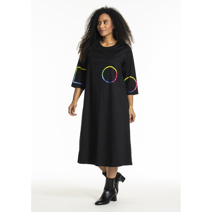 Studio SJasmina Dress Dress Black + rainbow print