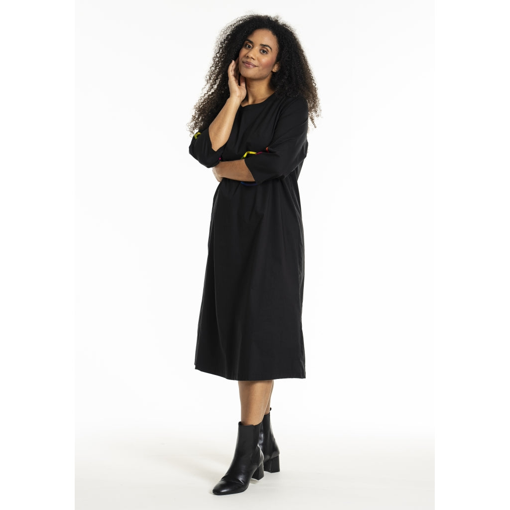 Studio SJasmina Dress Dress Black + rainbow print