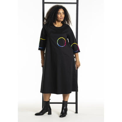 Studio SJasmina Dress Dress Black + rainbow print
