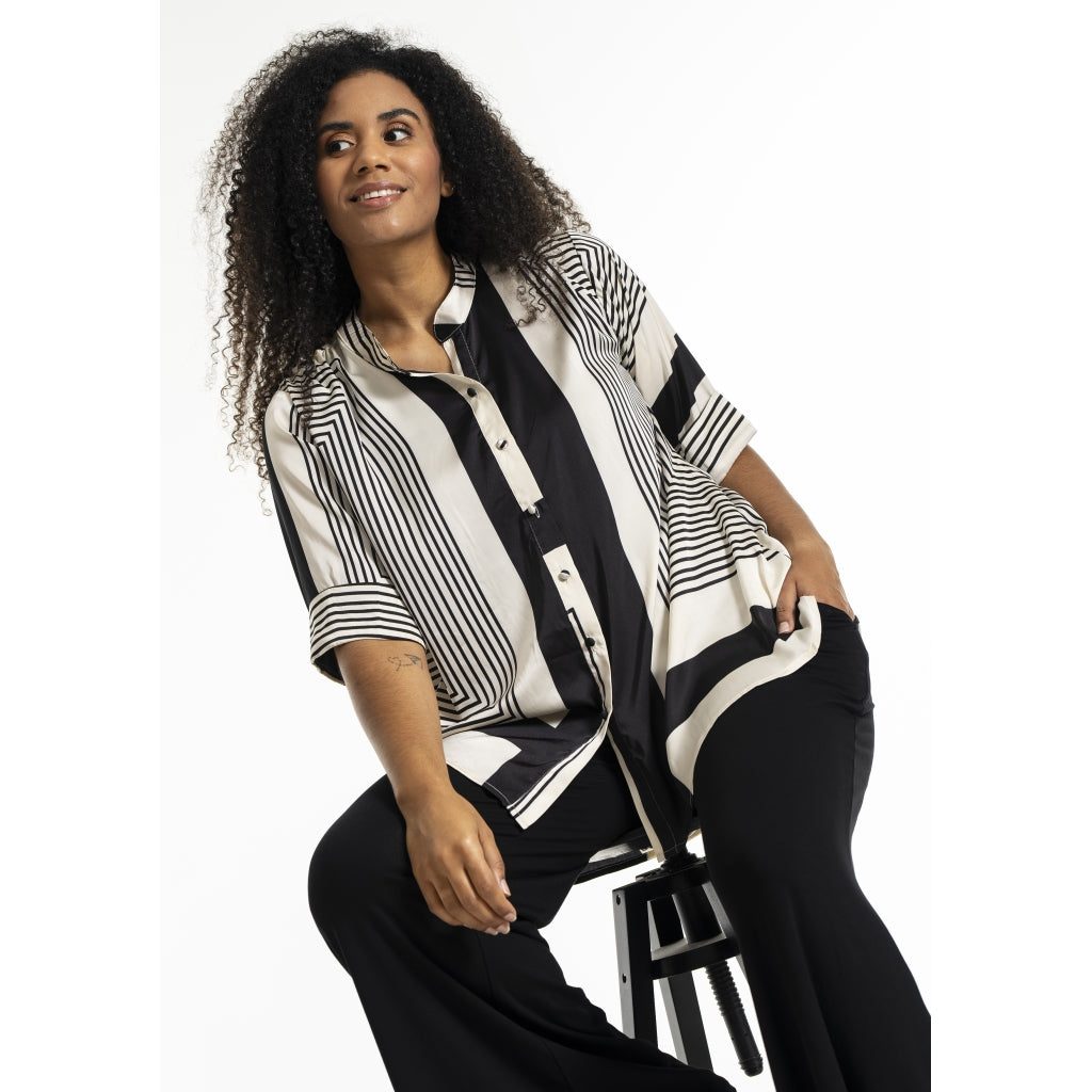 Studio SJorun Blouse Blouse Black/White