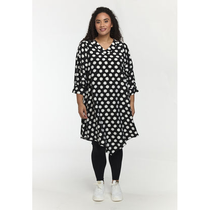 Studio SJuline Tunic Tunic Black with white dots