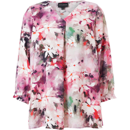 Studio SJustina Blouse Blouse Rosa flowers