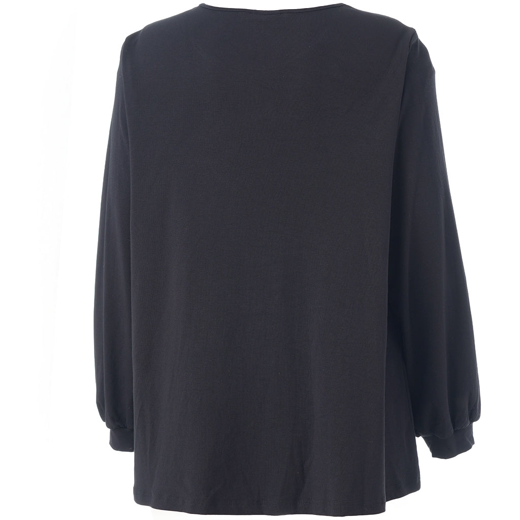 Studio SKirsten Blouse Blouse Black with gold flowers