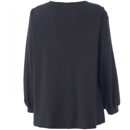 Studio SKirsten Blouse Blouse Black with gold flowers