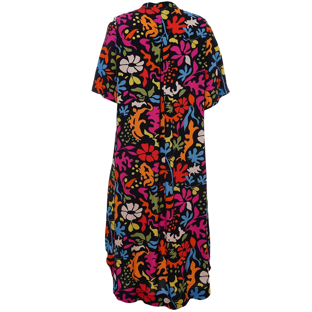 Studio SLani Long dress Dress Black with Multi printed