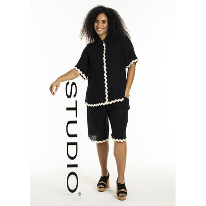 Studio SLea Shirt Shirt Black + Offwhite
