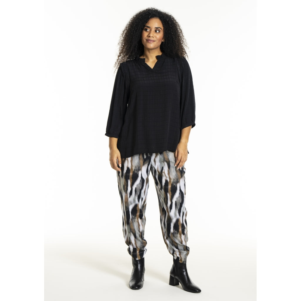 Studio SLilly Shirt with flounces Shirt Black