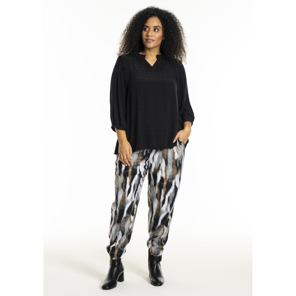 Studio SLilly Shirt with flounces Shirt Black