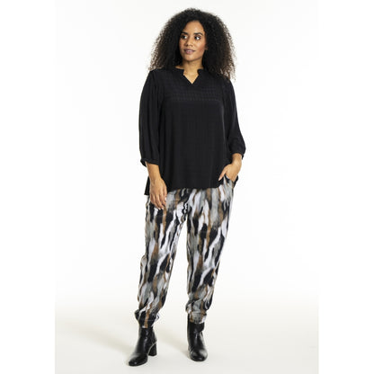 Studio SLilly Shirt with flounces Shirt Black