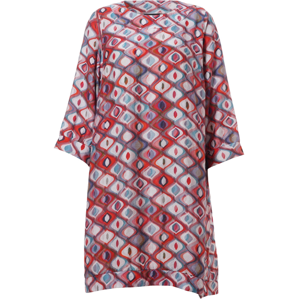 Studio SLonetta Dress Dress Red multi pattern print