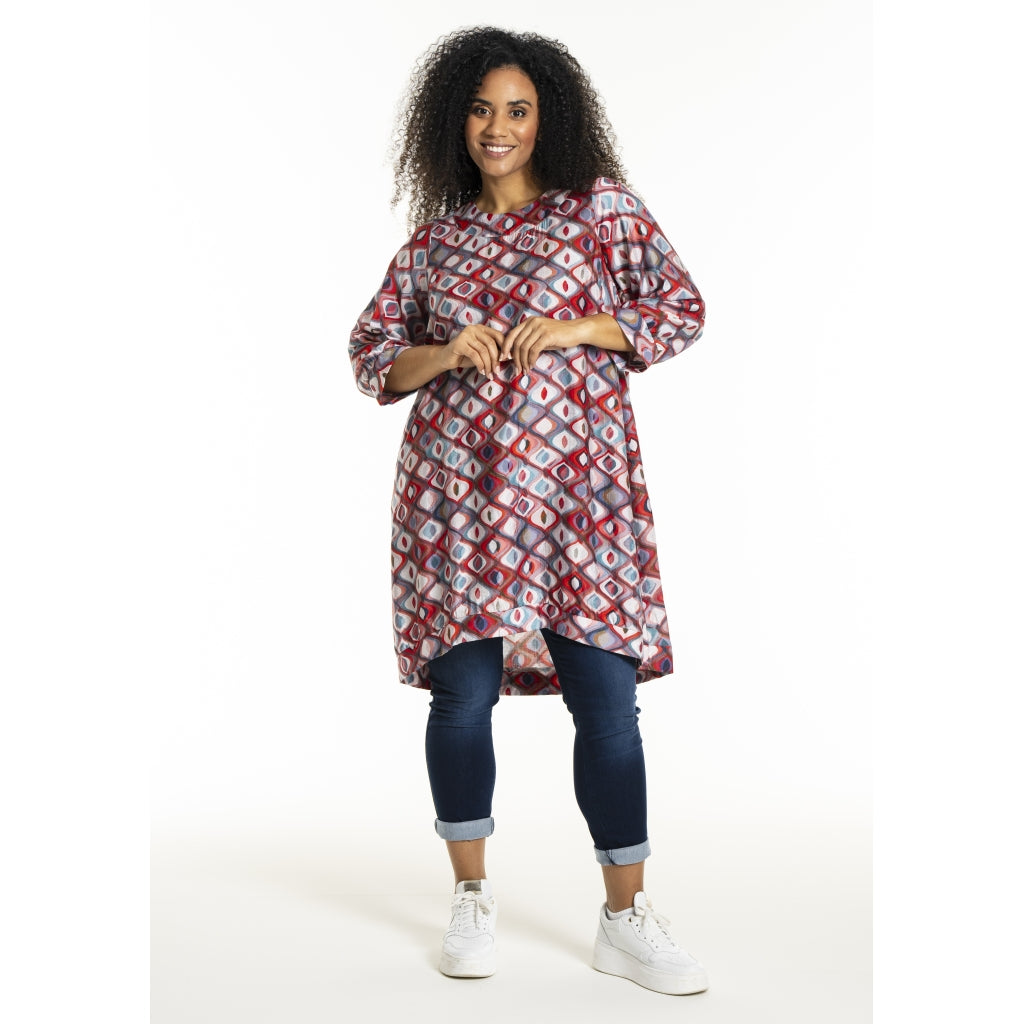 Studio SLonetta Dress Dress Red multi pattern print