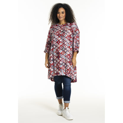 Studio SLonetta Dress Dress Red multi pattern print