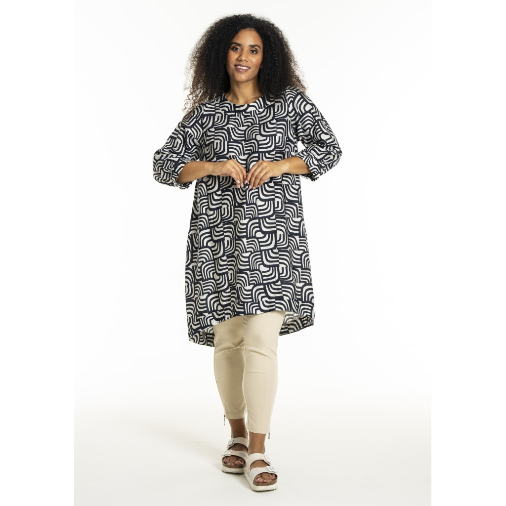 Studio SLonetta Dress Dress Navy/Off-White