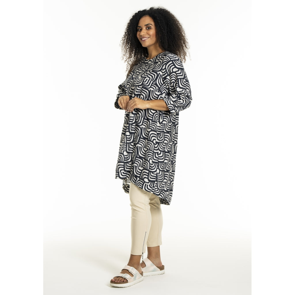 Studio SLonetta Dress Dress Navy/Off-White