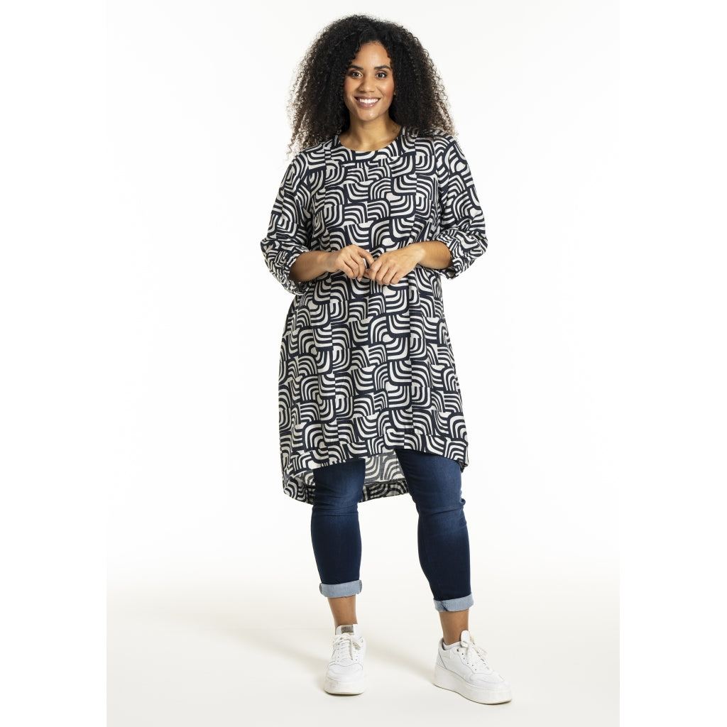 Studio SLonetta Dress Dress Navy/Off-White