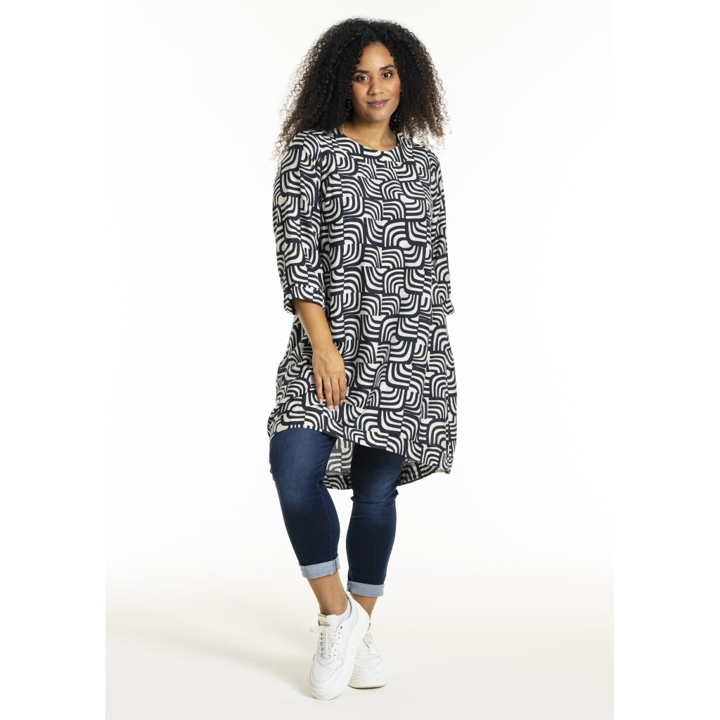 Studio SLonetta Dress Dress Navy/Off-White