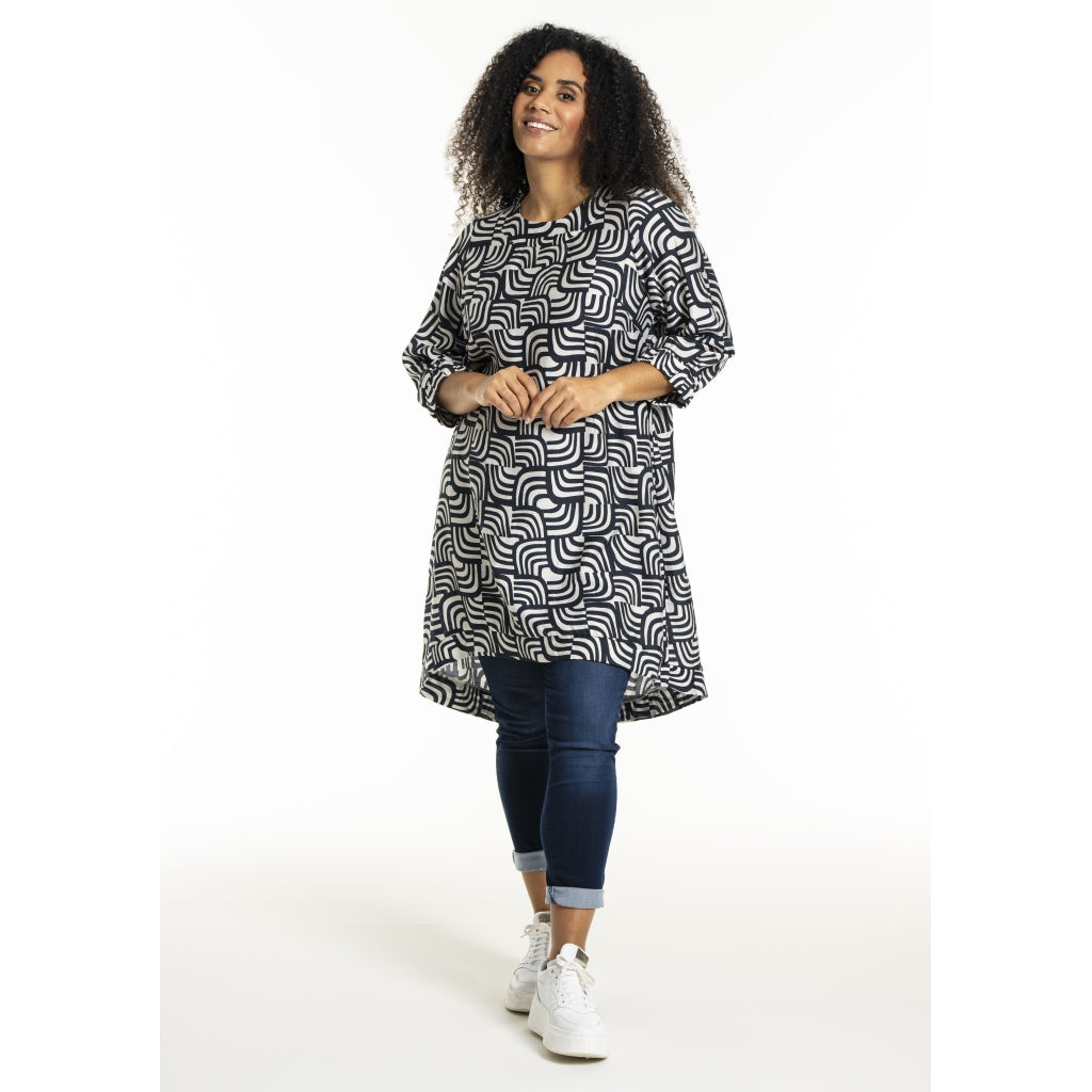 Studio SLonetta Dress Dress Navy/Off-White