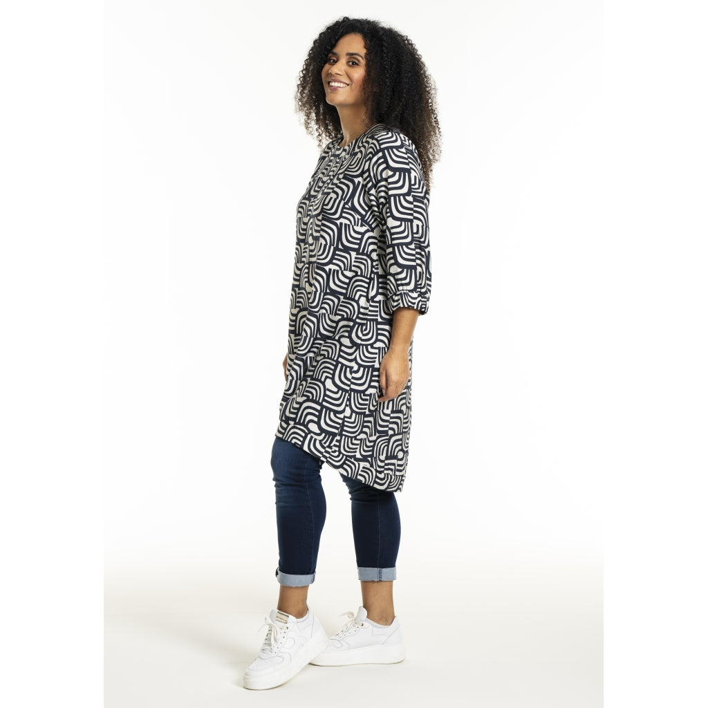 Studio SLonetta Dress Dress Navy/Off-White