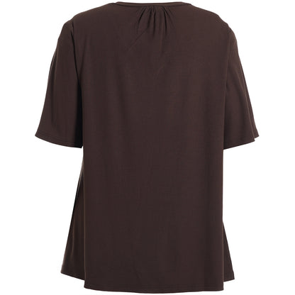 Studio SLykke rib T-shirt T-Shirt Dark Brown
