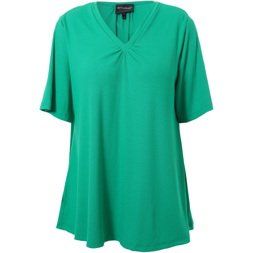 Studio SLykke rib T-shirt T-Shirt Green