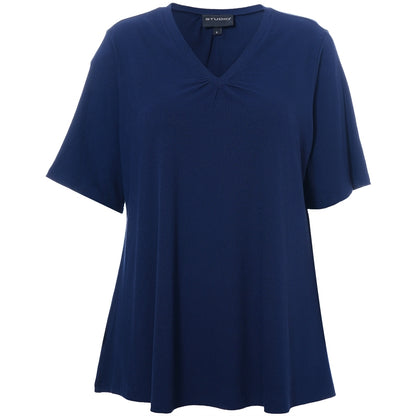 Studio SLykke rib T-shirt T-Shirt Navy