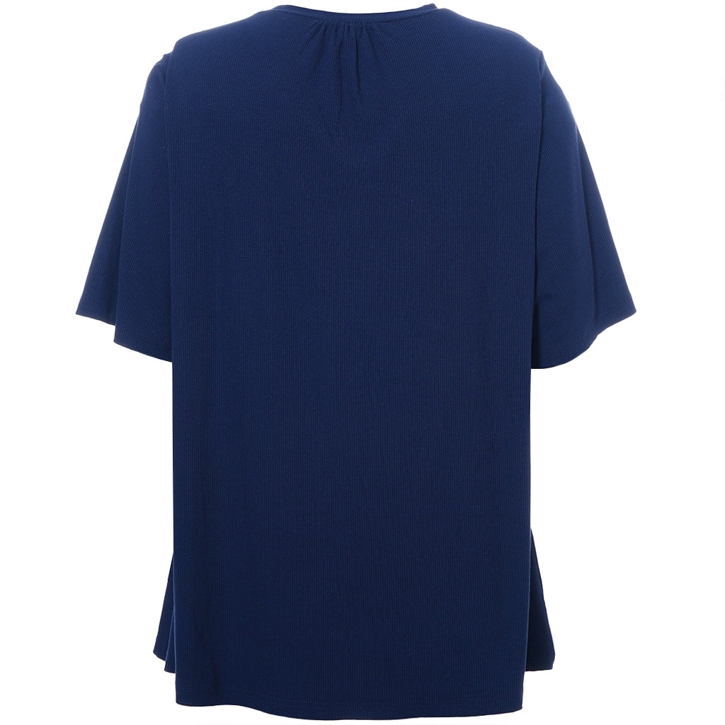 Studio SLykke rib T-shirt T-Shirt Navy