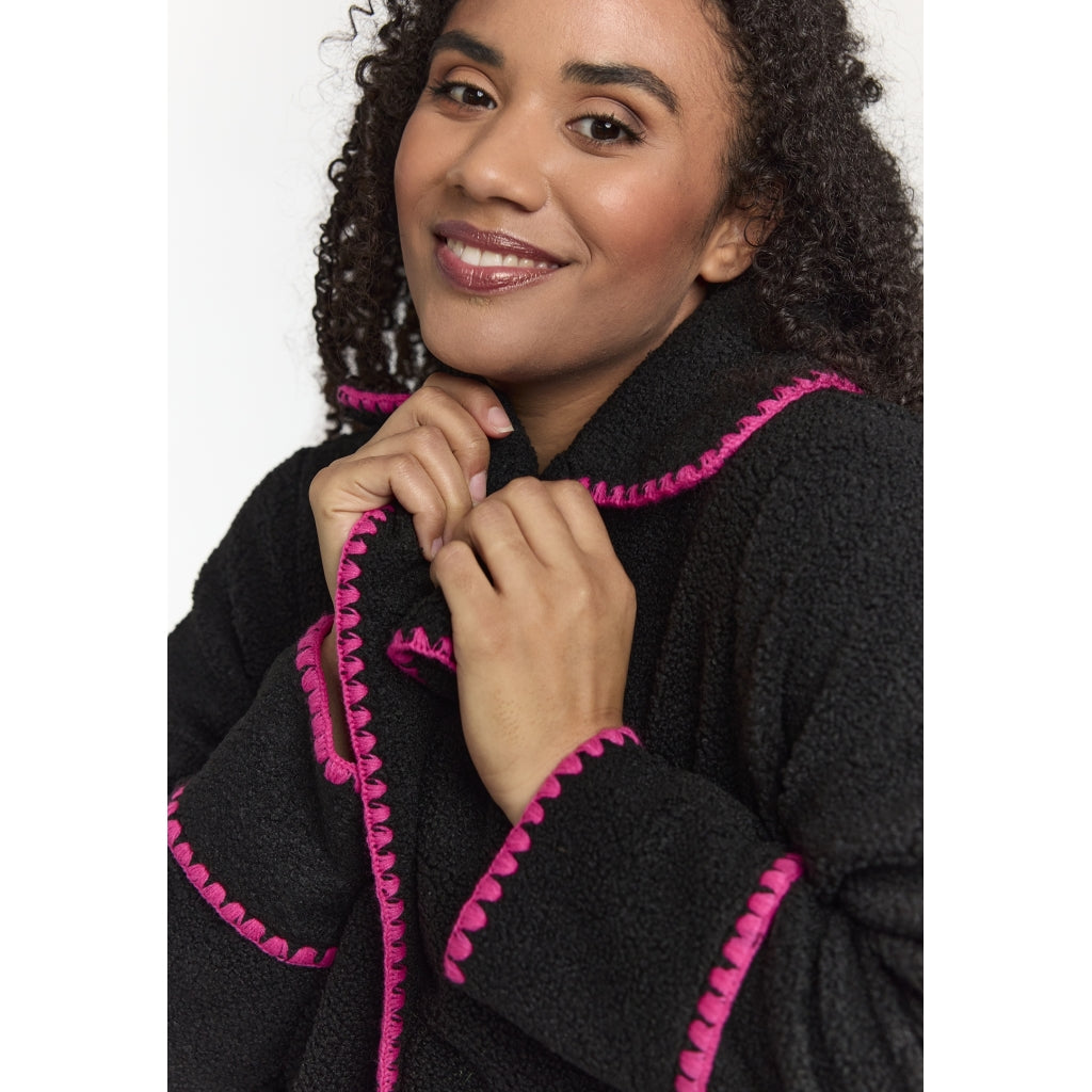 Studio SMaria Jacket Jacket Black with Pink