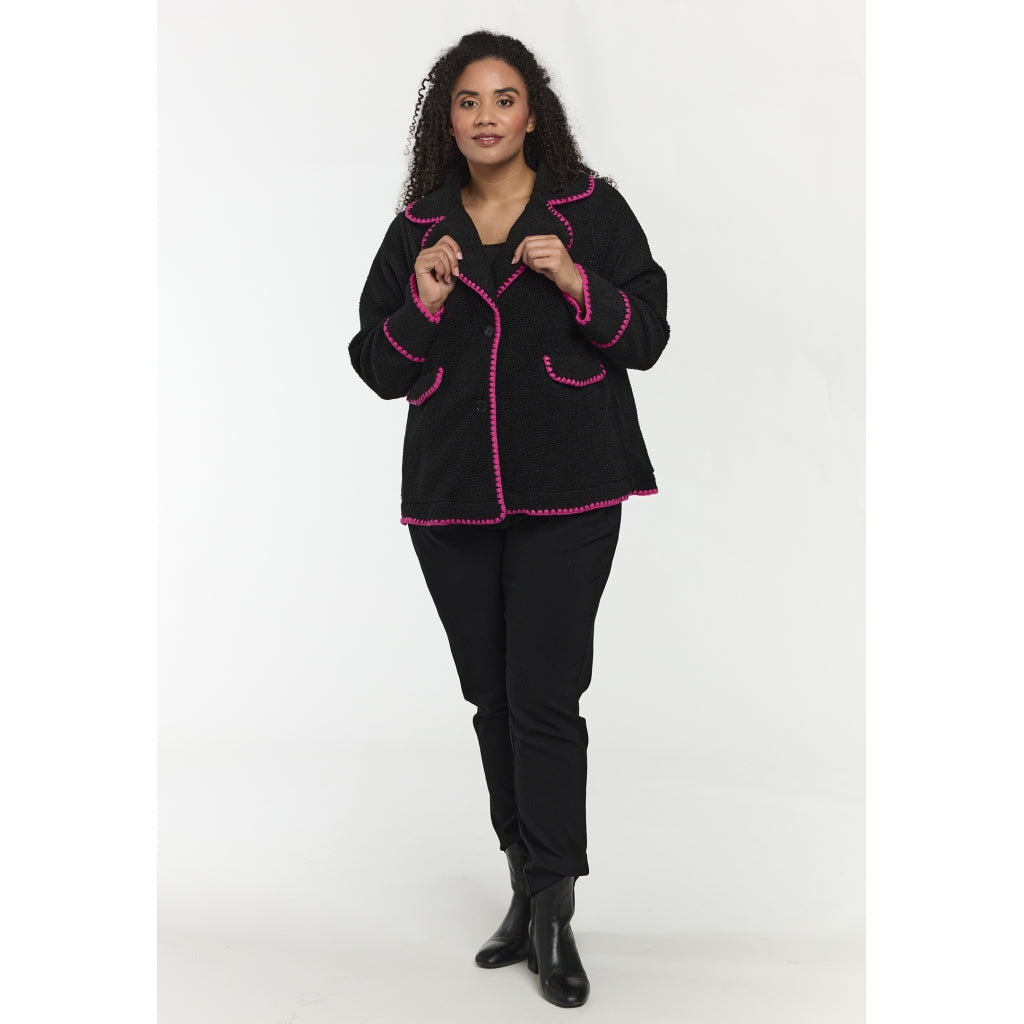 Studio SMaria Jacket Jacket Black with Pink