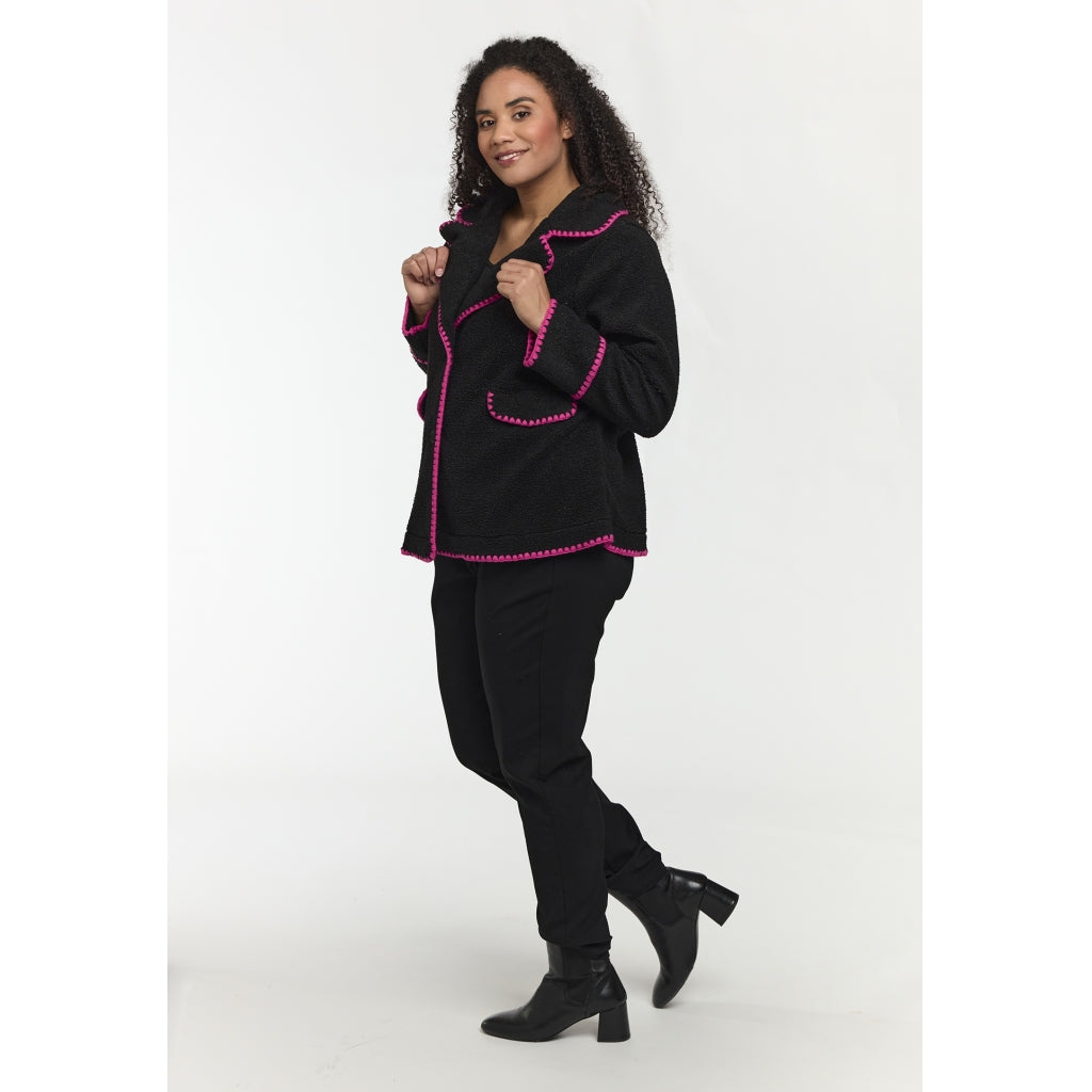 Studio SMaria Jacket Jacket Black with Pink