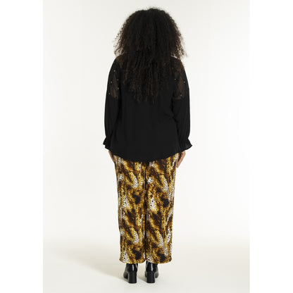 Studio SMille Blouse Blouse Black with gold squares