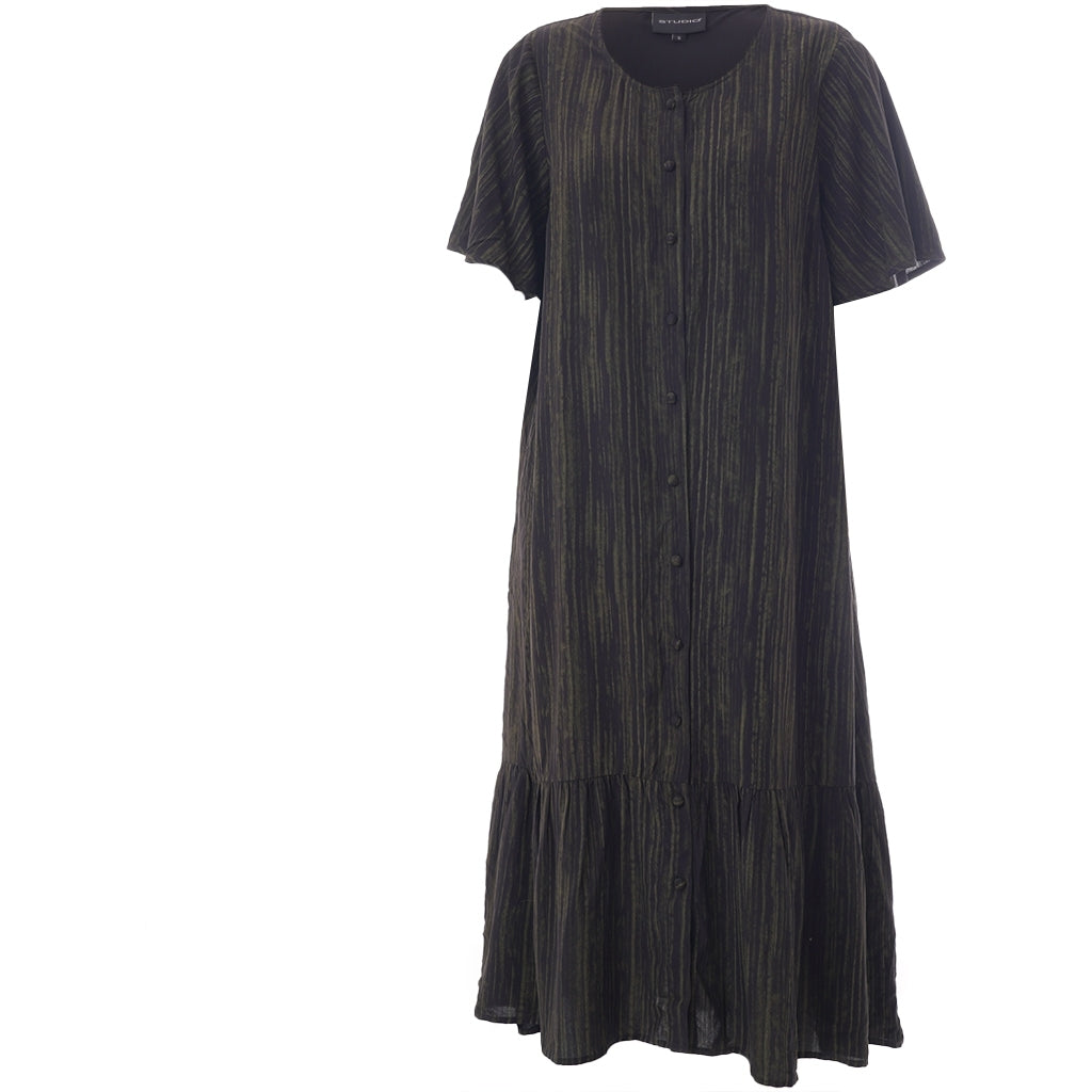 Studio SNadine Dress Dress Black with green stripes